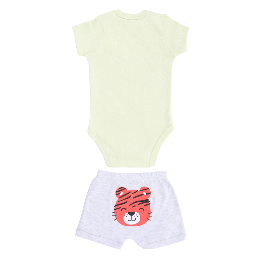 Conjunto Bebê Mini Moon Body E Bermuda Safari Conjunto Bebê Mini Moon Body E Bermuda Safari